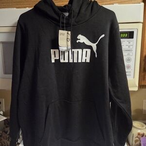Puma Black Sweatshirt with White Logo